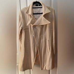 Cream pea coat